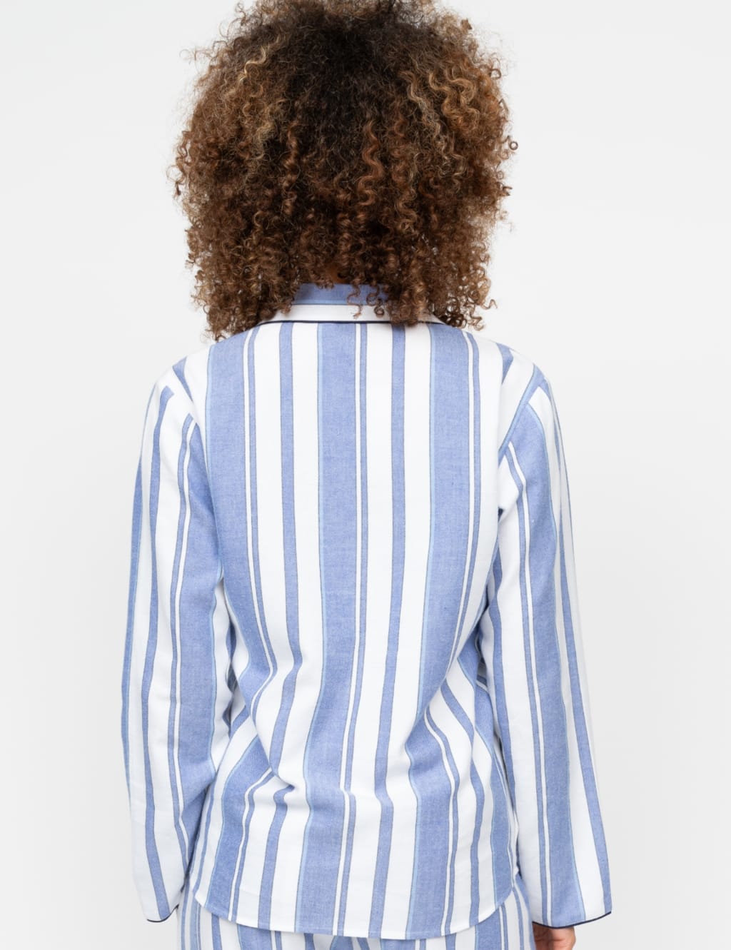 Pure Cotton Striped Revere Pyjama Top 4 of 4