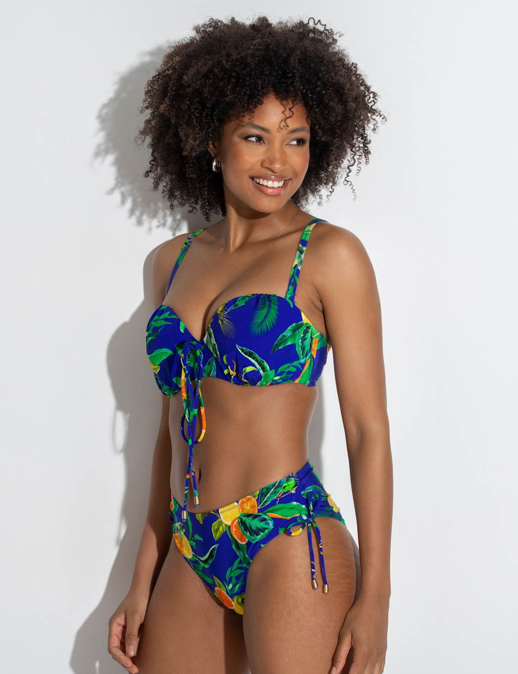 Santa Cruz Printed Wired Bandeau Bikini Top B-F 4 of 10