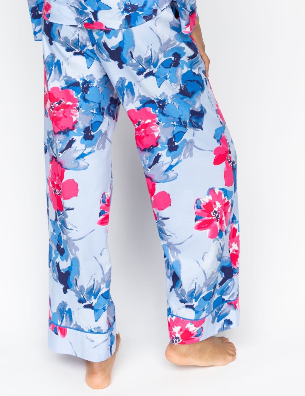 Cotton Modal Floral Wide Leg Pyjama Bottoms 4 of 4