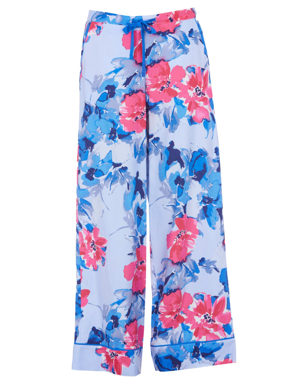 Cotton Modal Floral Wide Leg Pyjama Bottoms 2 of 4