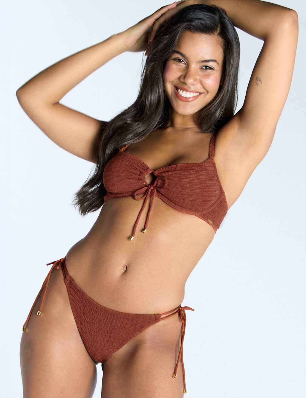 Mirada Tie Side High Leg Bikini Bottoms 2 of 6