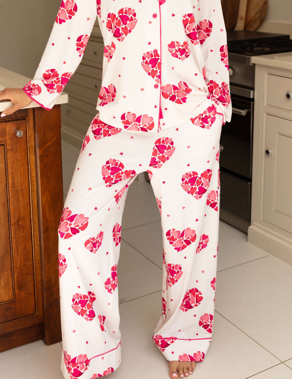 Cotton Blend Heart Pyjama Bottoms 3 of 4
