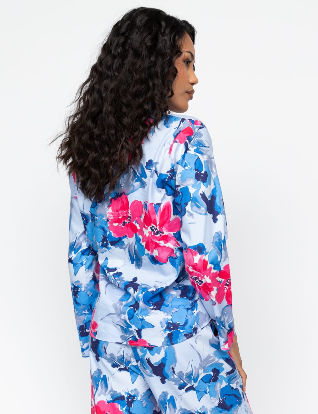 Cotton Modal Floral Revere Pyjama Top 4 of 4