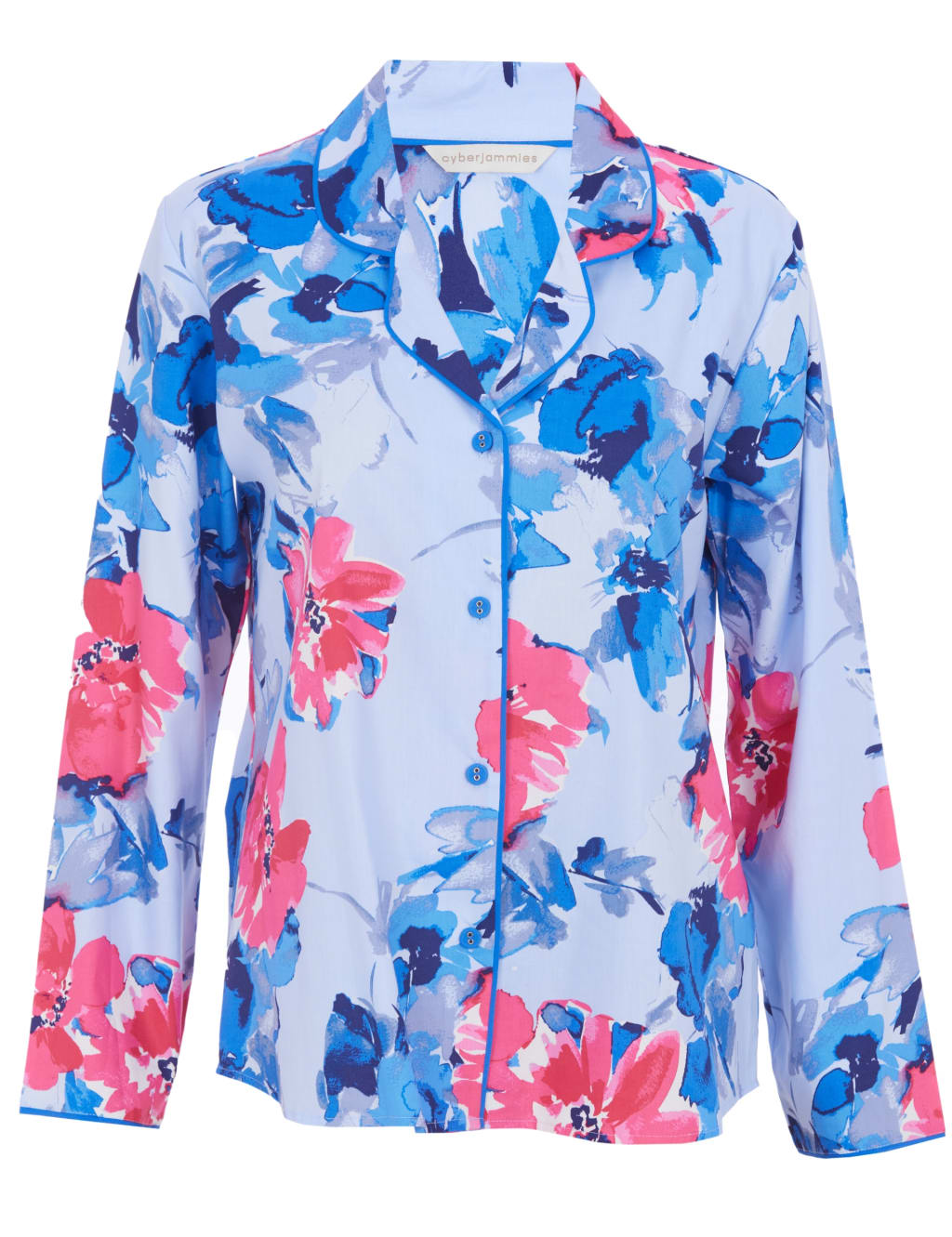 Cotton Modal Floral Revere Pyjama Top 2 of 4
