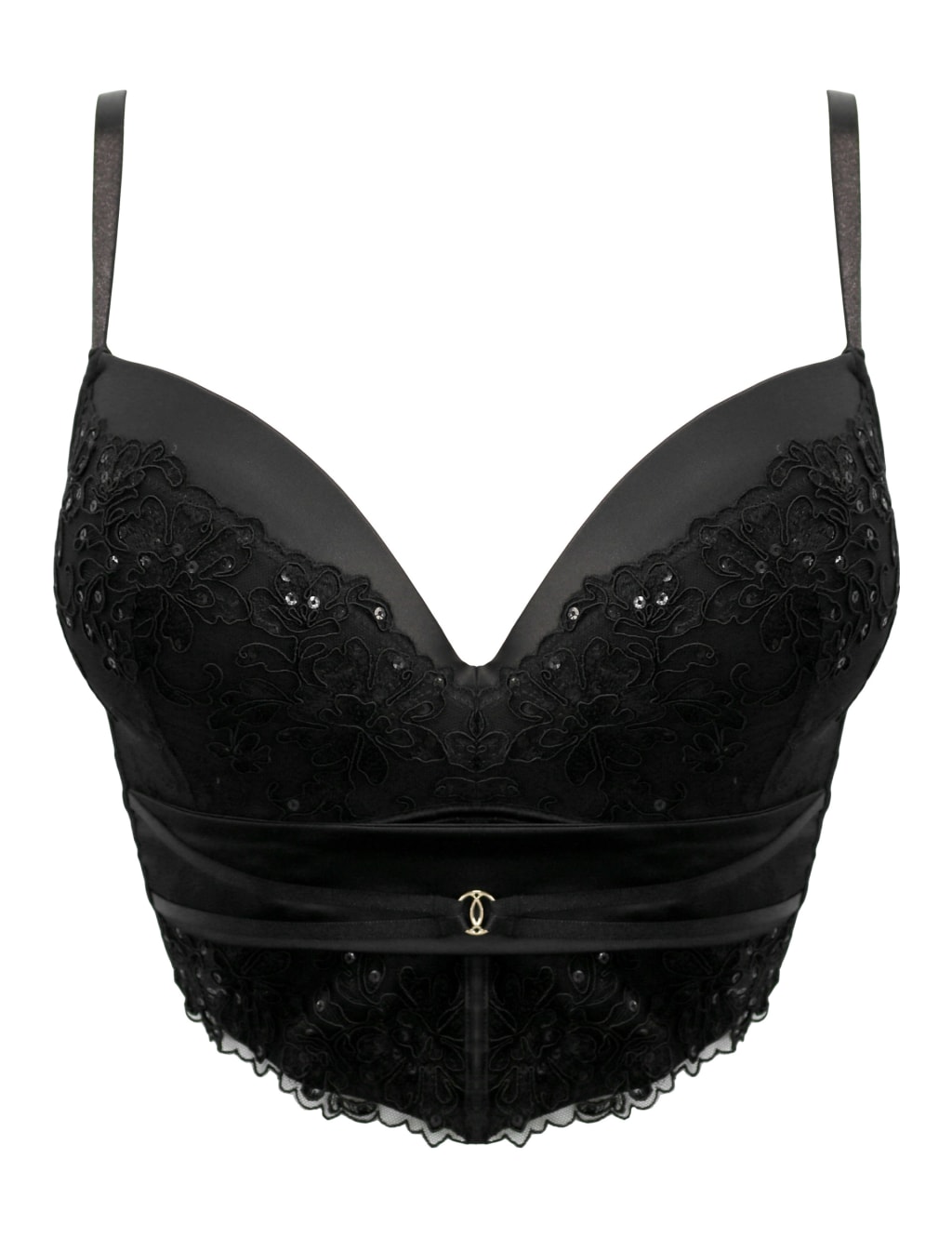 Intense Sequin Push-Up Longline Bra (B-F) 2 of 7