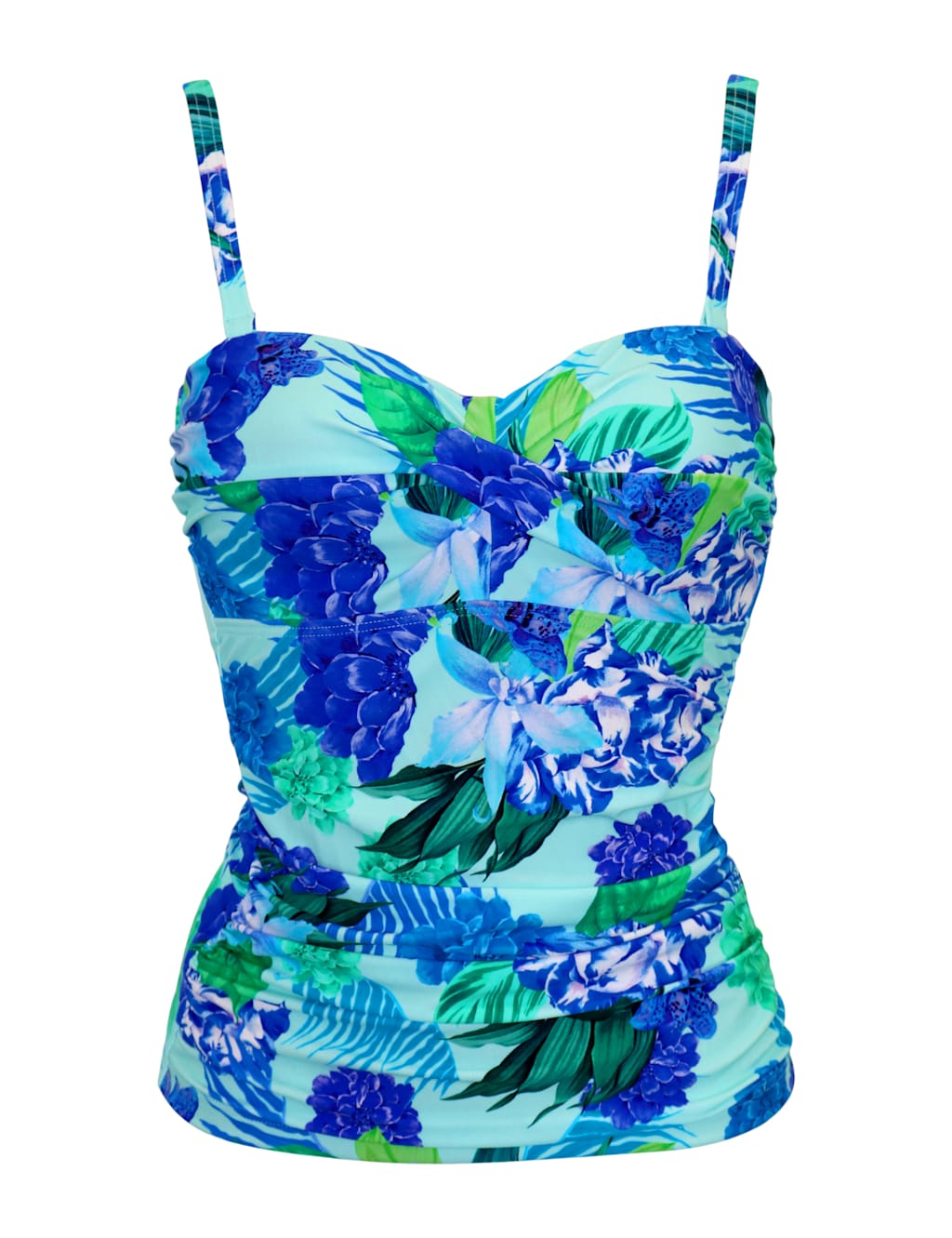 Free Spirit Floral Bandeau Tankini Top 2 of 9