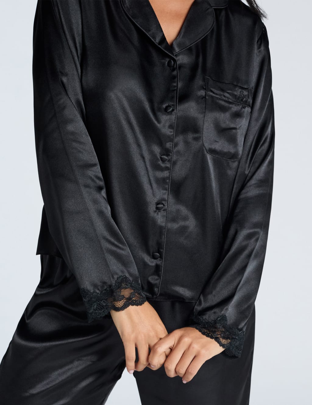 Amelia Satin Pyjama Set 3 of 5