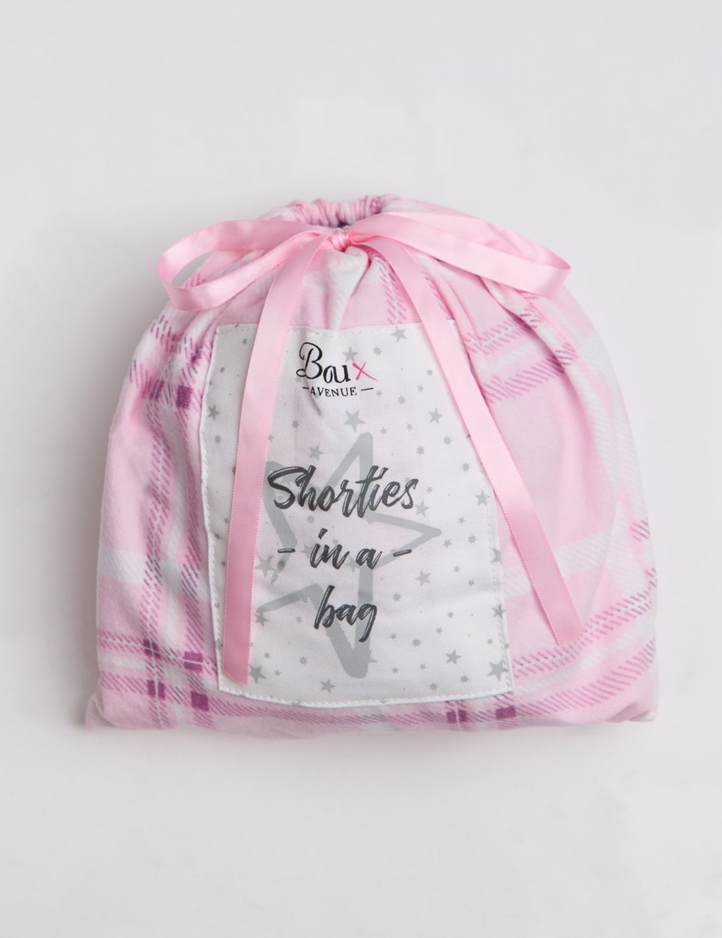 Fleece Checked Shortie Pyjama Set With Gift Bag Boux Avenue M S