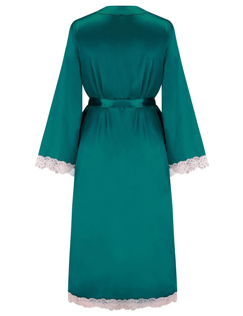 Satin & Lace Wide Sleeve Robe 8 of 9
