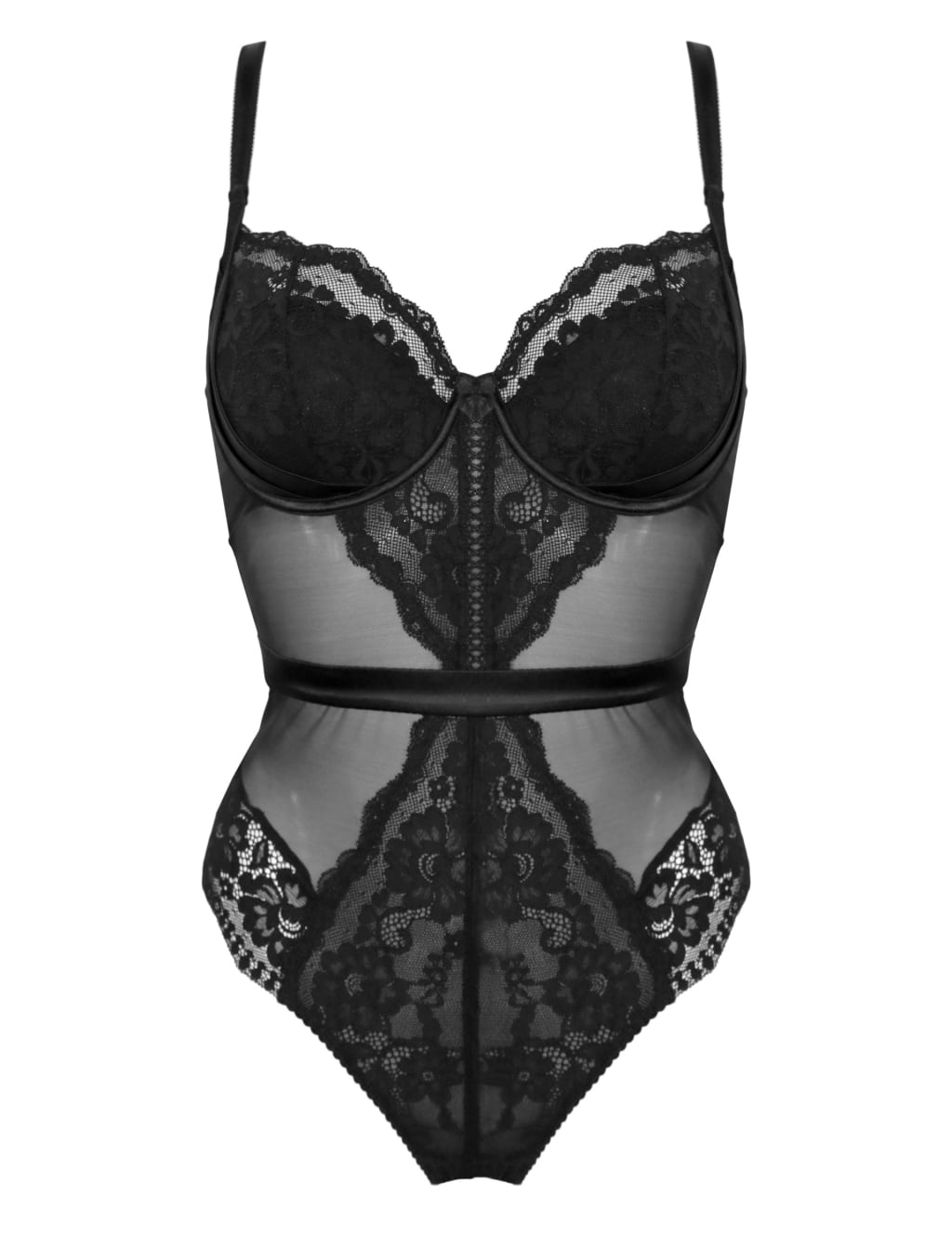 Fleur Lace Mesh Wired Body (C-G) 2 of 5