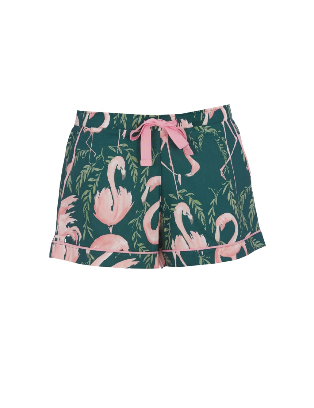 Cotton Modal Flamingo Print Pyjama Shorts 2 of 4