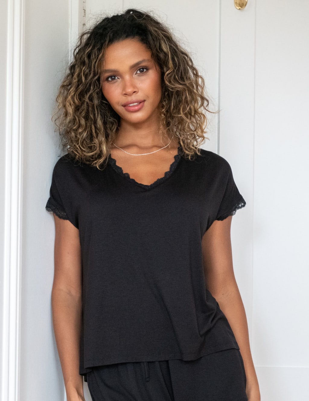 Sofa Loves Lace Hidden Support Pyjama Top Pour Moi M S