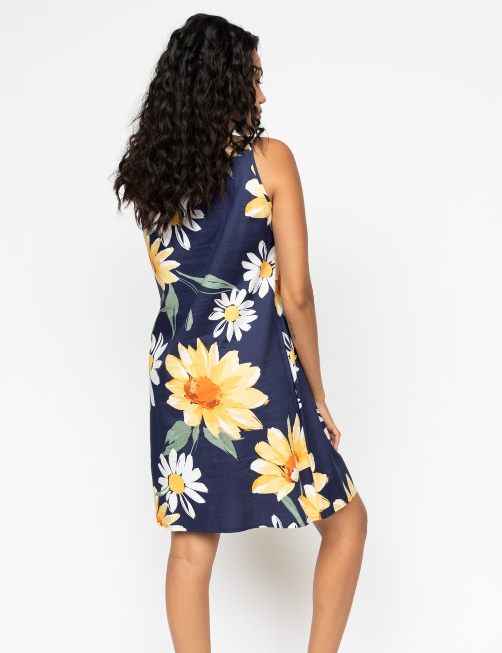 Cotton Modal Floral Sleeveless Nightdress 3 of 4