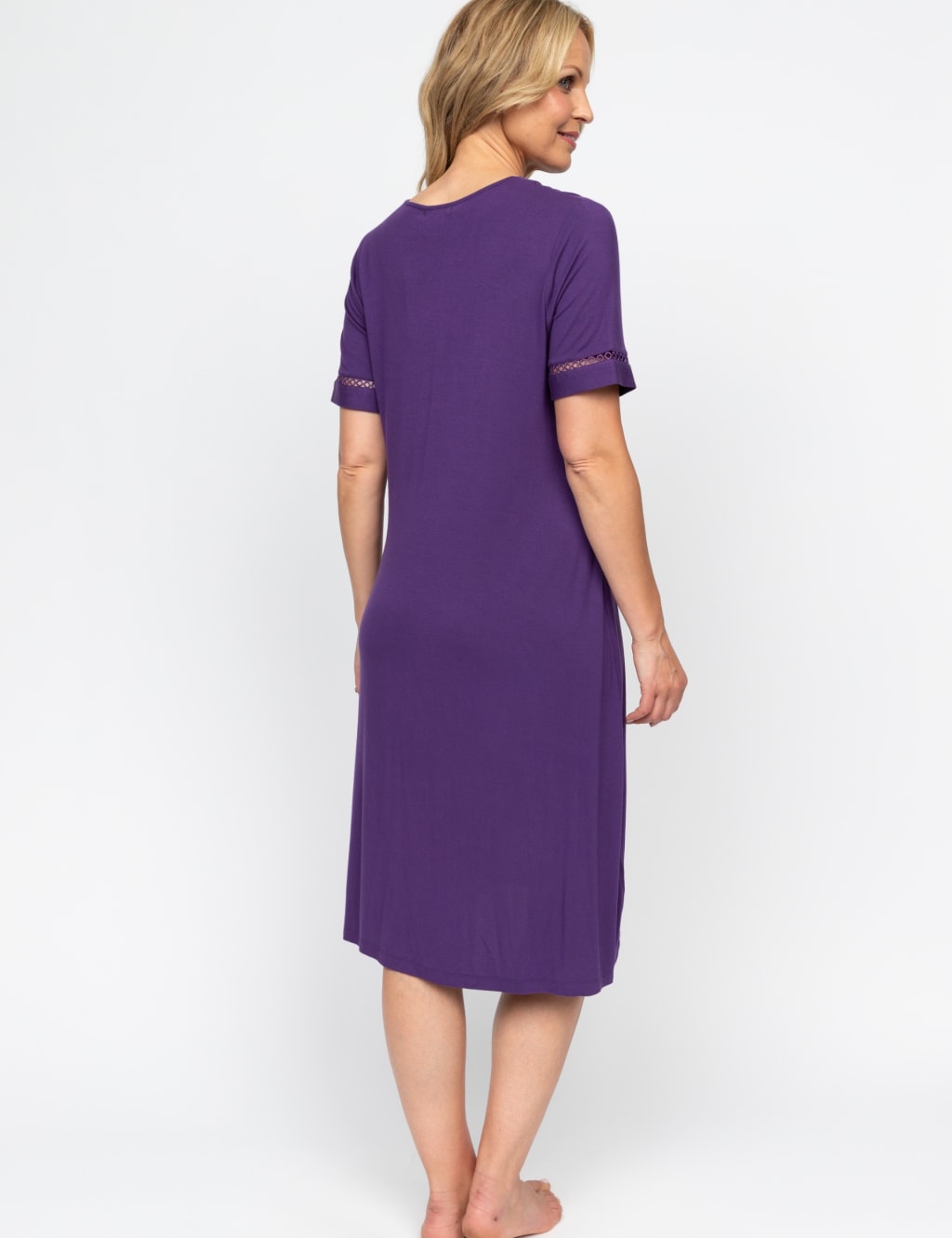 Jersey Lace Insert Nightdress 4 of 4