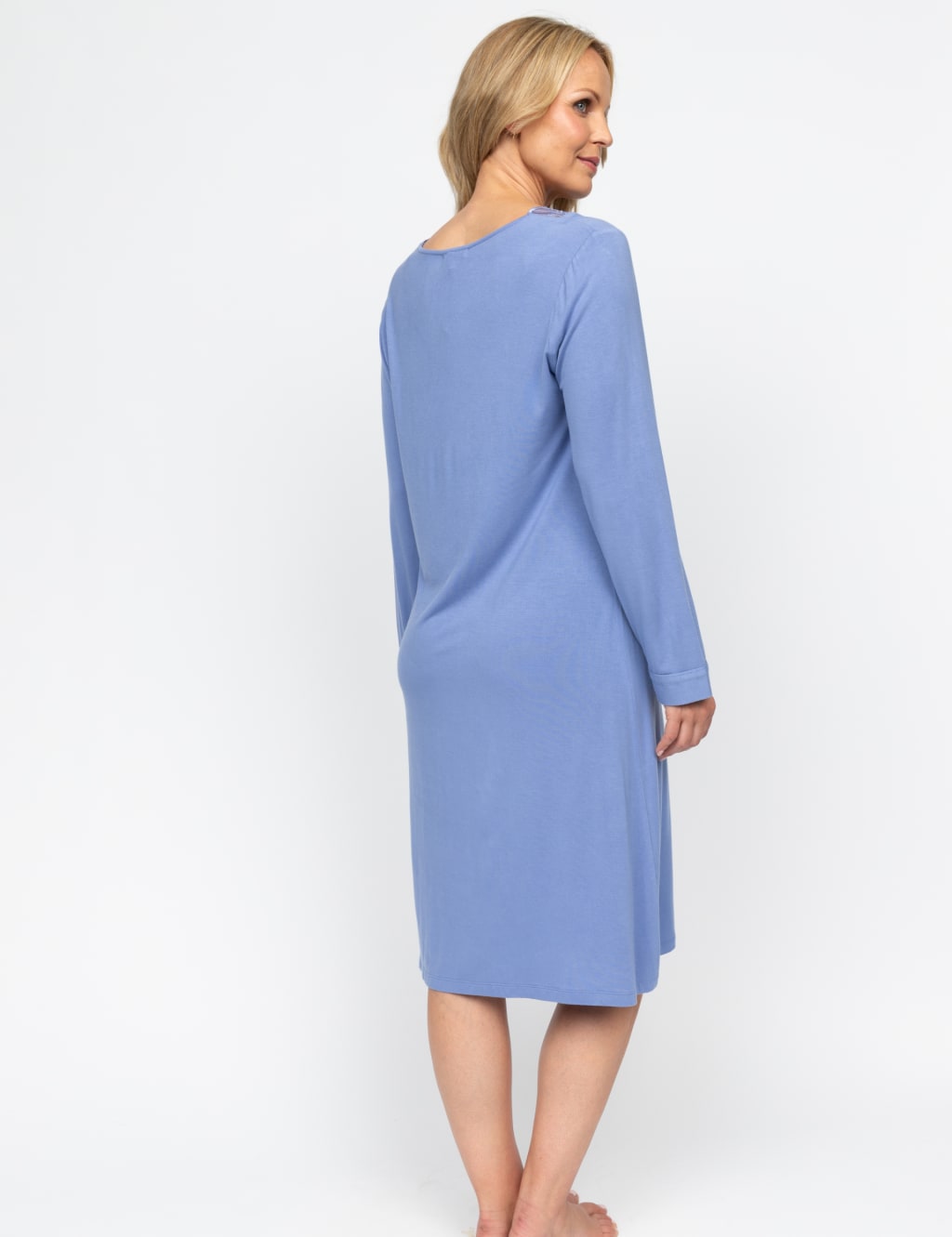 Modal Rich Jersey Lace Detail Nightdress 3 of 4