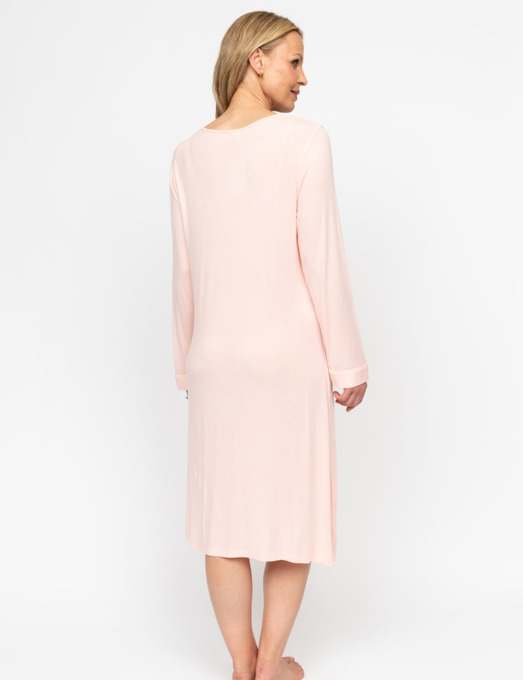 Modal Rich Jersey Lace Trim Nightdress 3 of 4