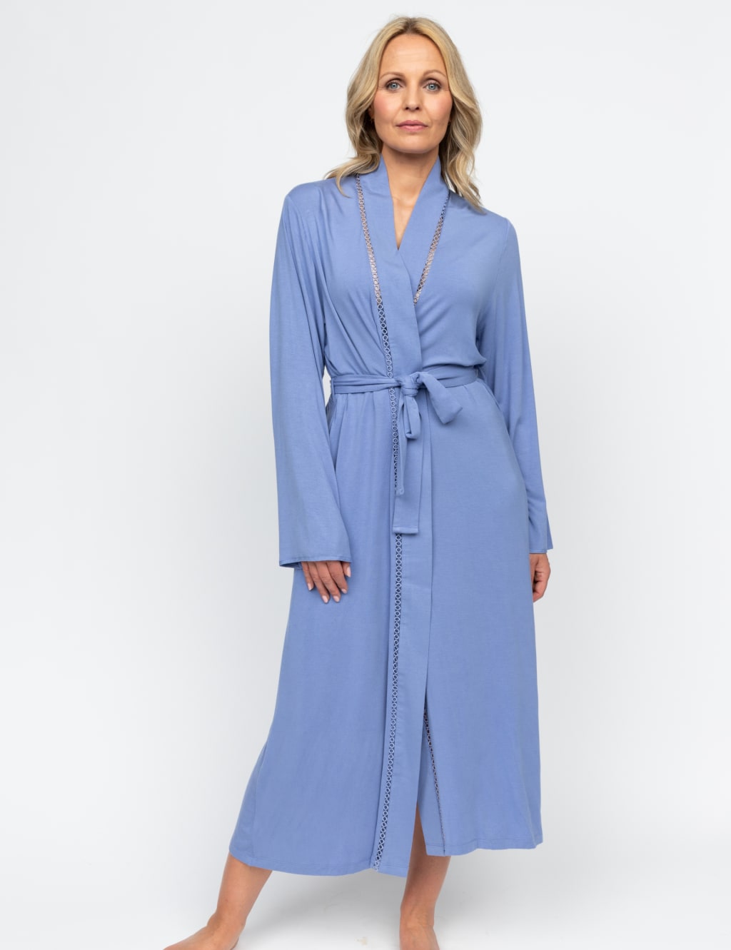 Modal Jersey Tie Dressing Gown 1 of 3