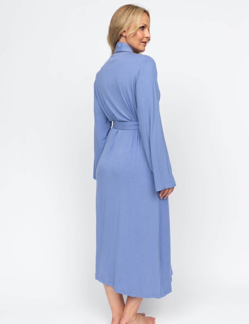 Modal Jersey Tie Dressing Gown 3 of 3