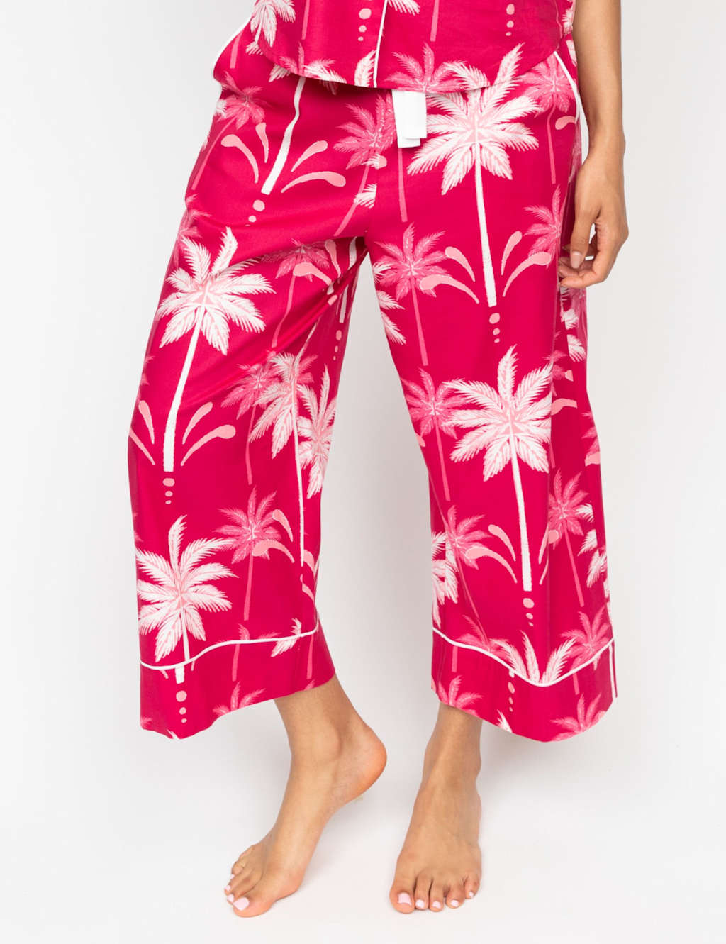 Cotton Rich Palm Tree Pyjama Bottoms 3 of 4
