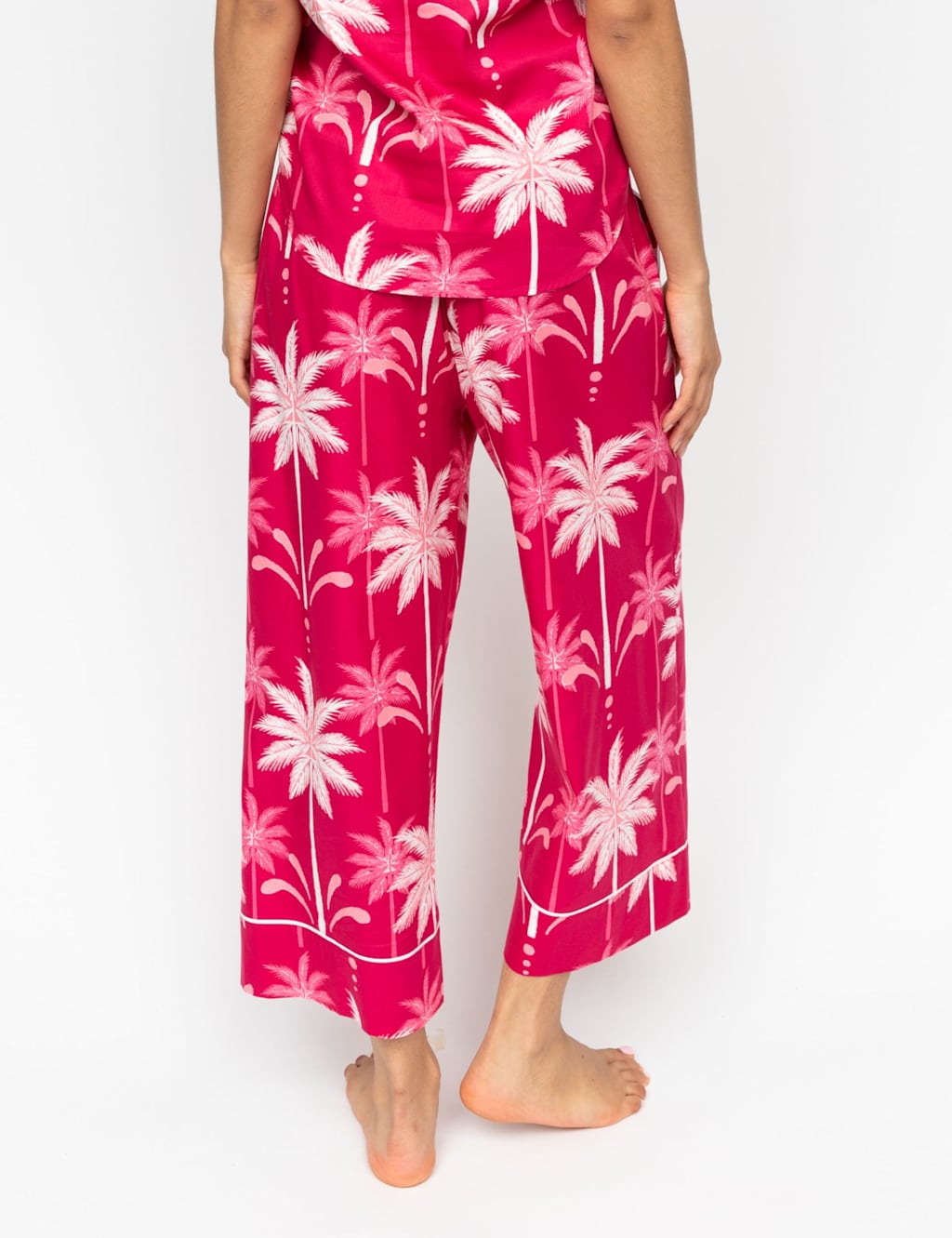 Cotton Rich Palm Tree Pyjama Bottoms 4 of 4