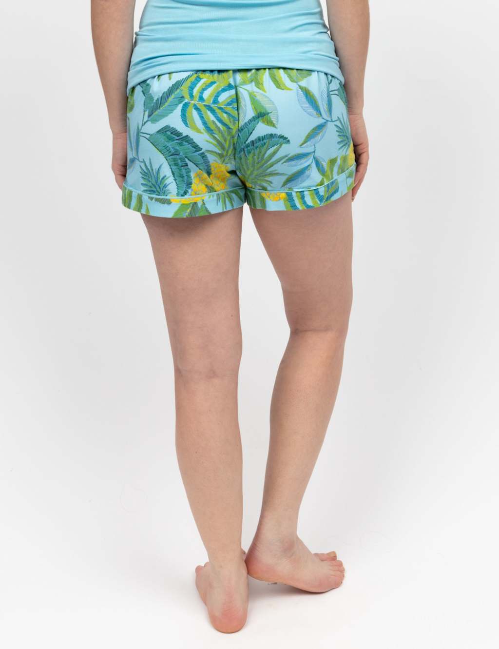 Cotton Modal Pineapple Print Pyjama Shorts 3 of 3