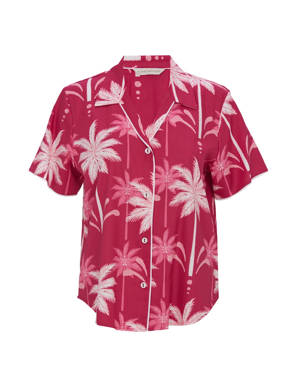 Cotton Modal Palm Print Pyjama Top 2 of 4