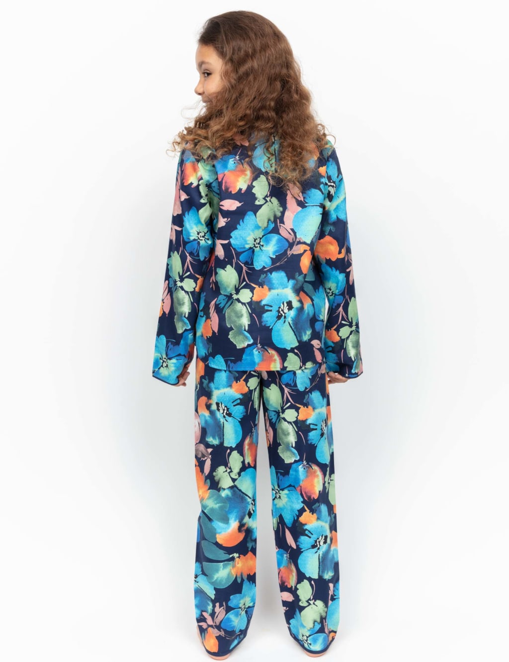 Cotton Rich Floral Pyjamas (2-13 Yrs) 3 of 3