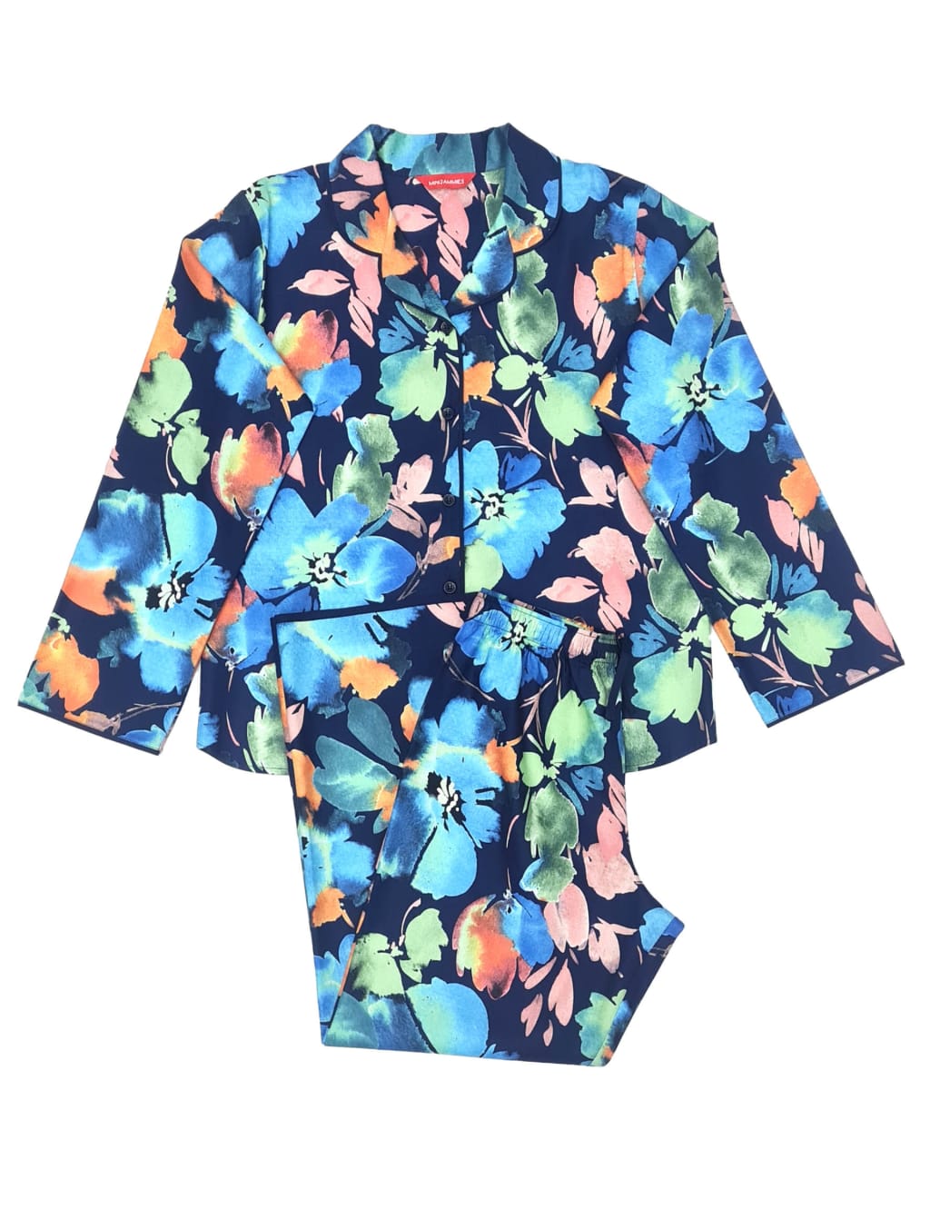 Cotton Rich Floral Pyjamas (2-13 Yrs) 2 of 3