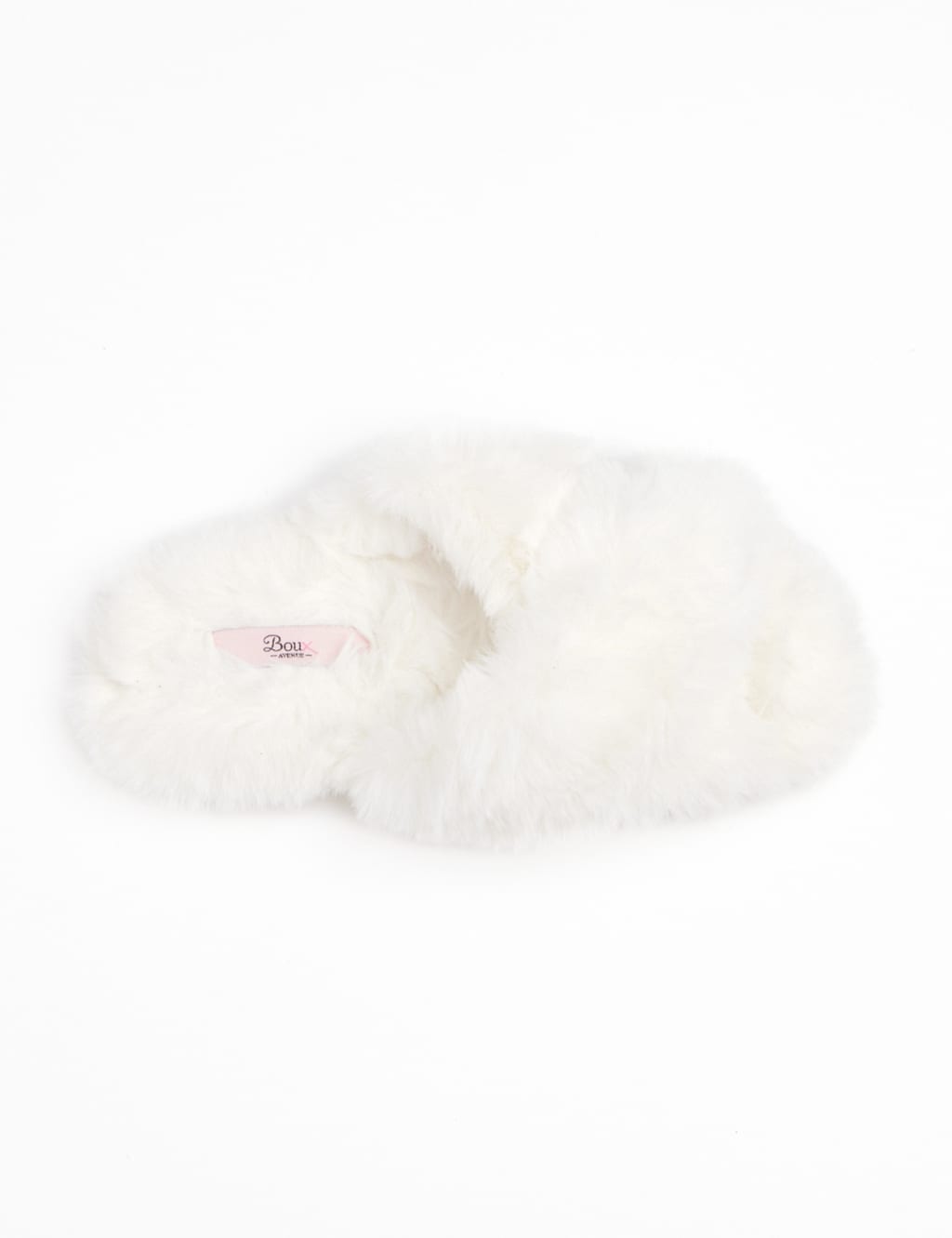 Faux Fur Crossover Slider Slippers 4 of 4