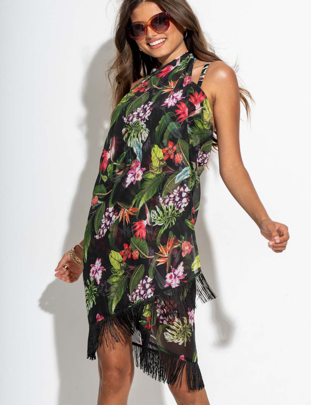 Chiffon Beach Cover Up Multiway Sarong 8 of 10