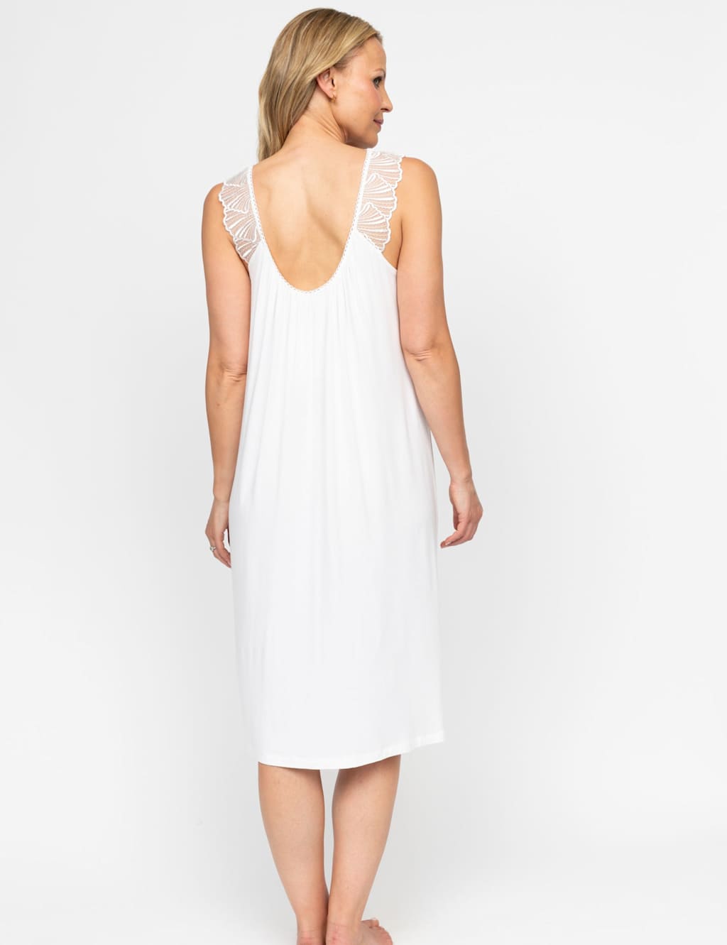 Jersey Lace Detail Nightdress 3 of 4