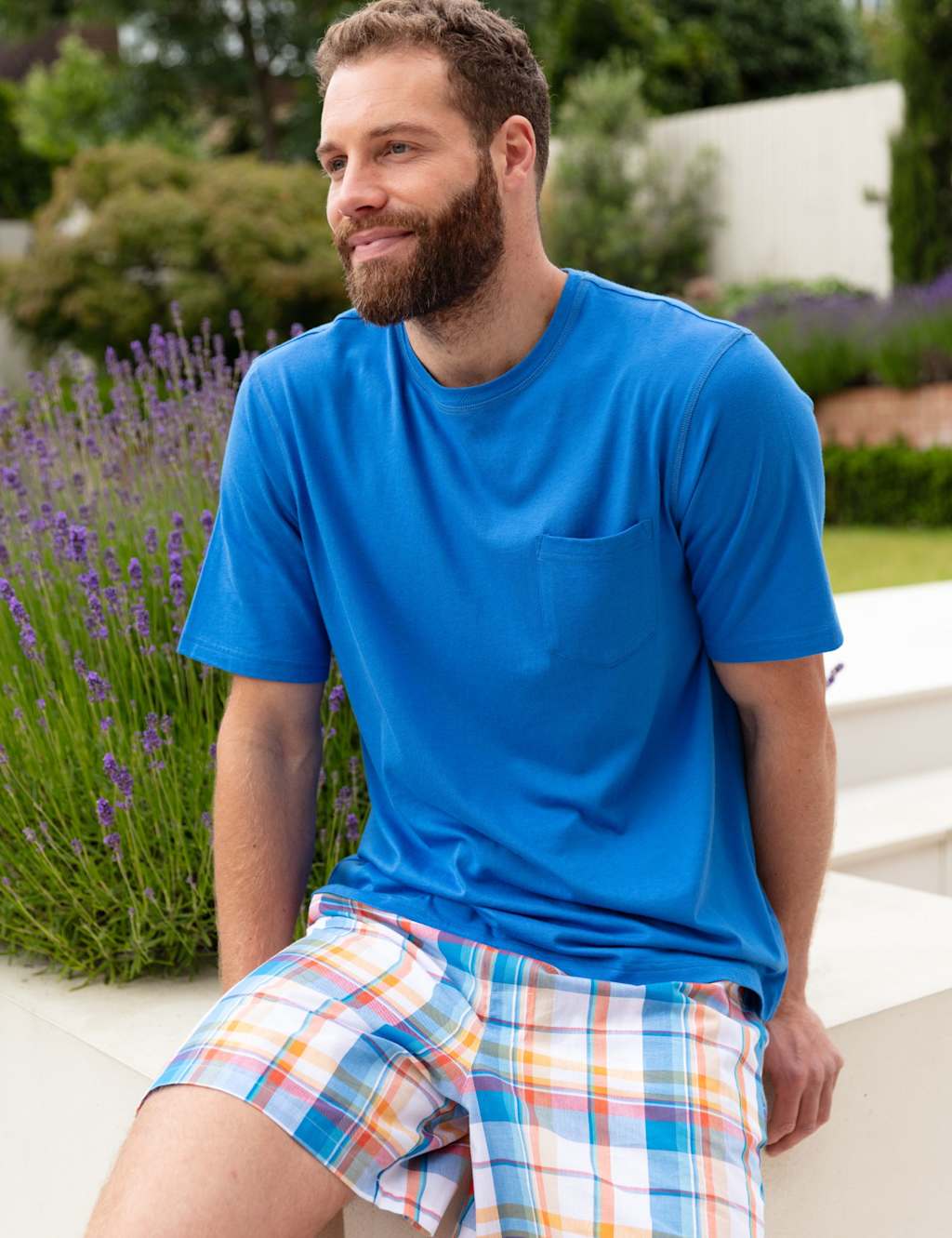 Pure Cotton Checked Pyjama Shorts 3 of 4