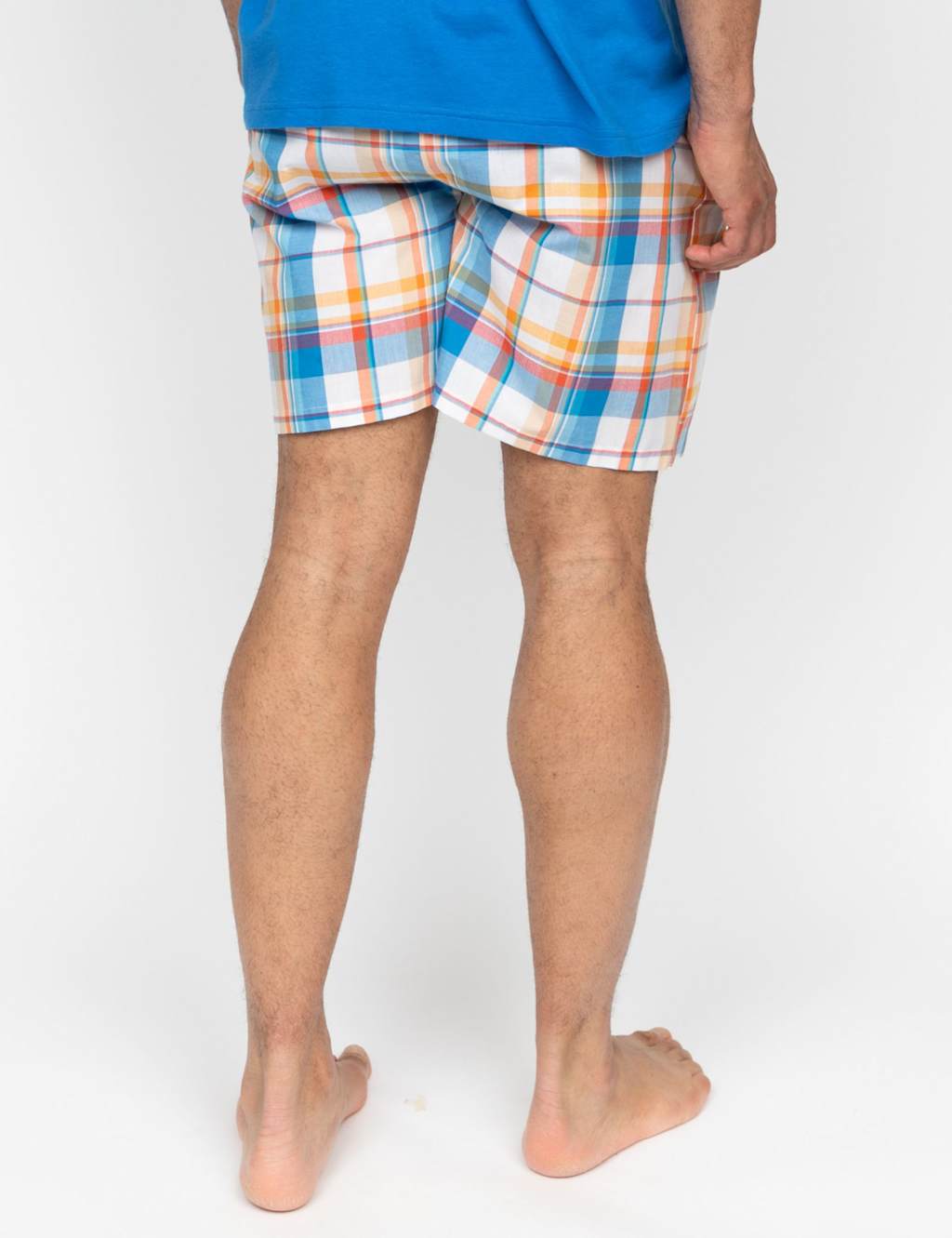 Pure Cotton Checked Pyjama Shorts 4 of 4