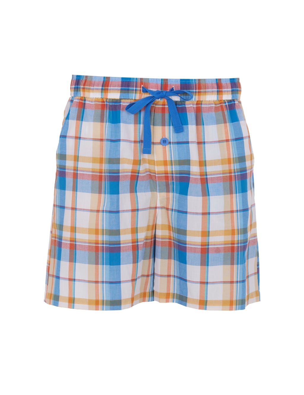 Pure Cotton Checked Pyjama Shorts 2 of 4