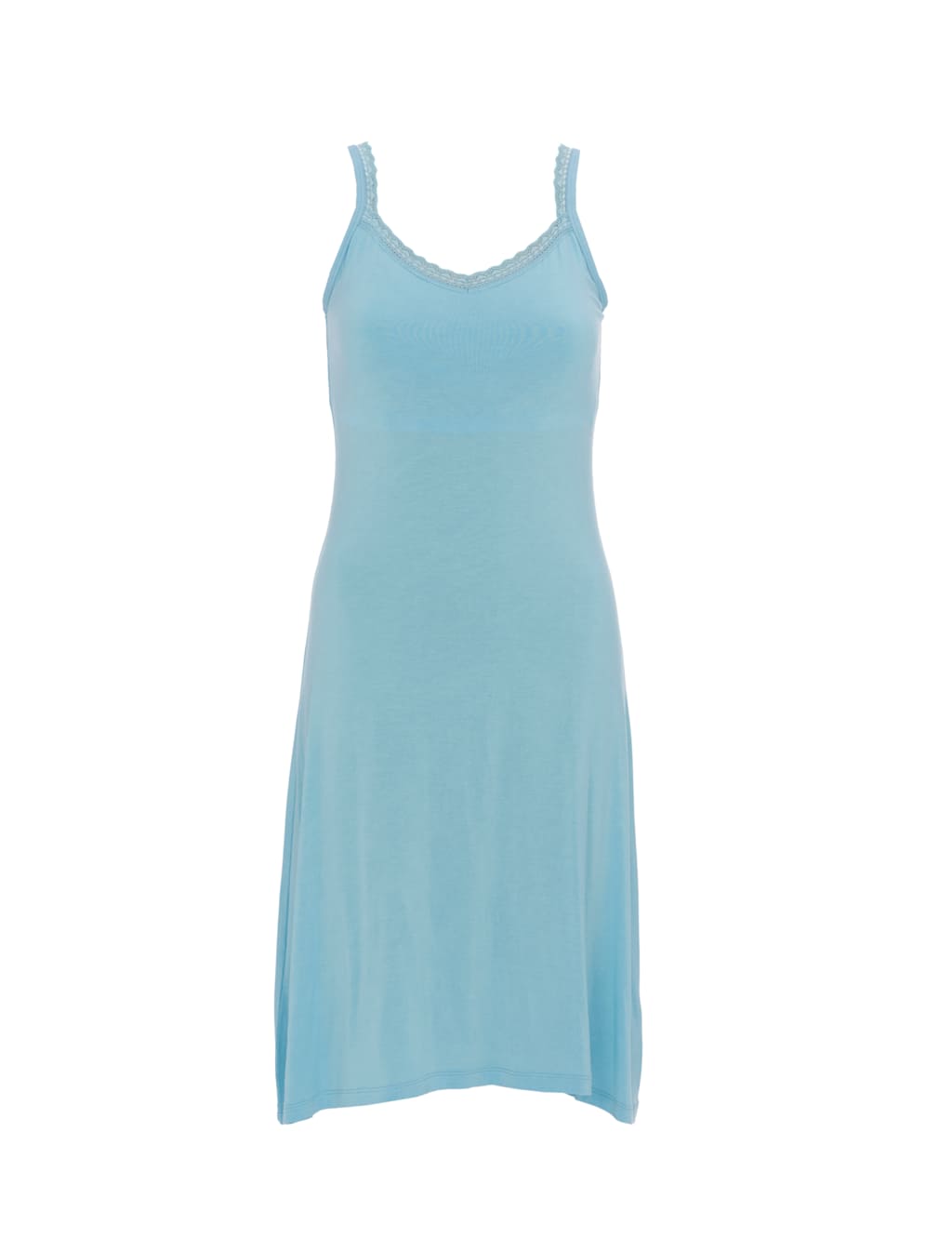 Modal Rich Lace Trim Strappy Nightdress 2 of 4