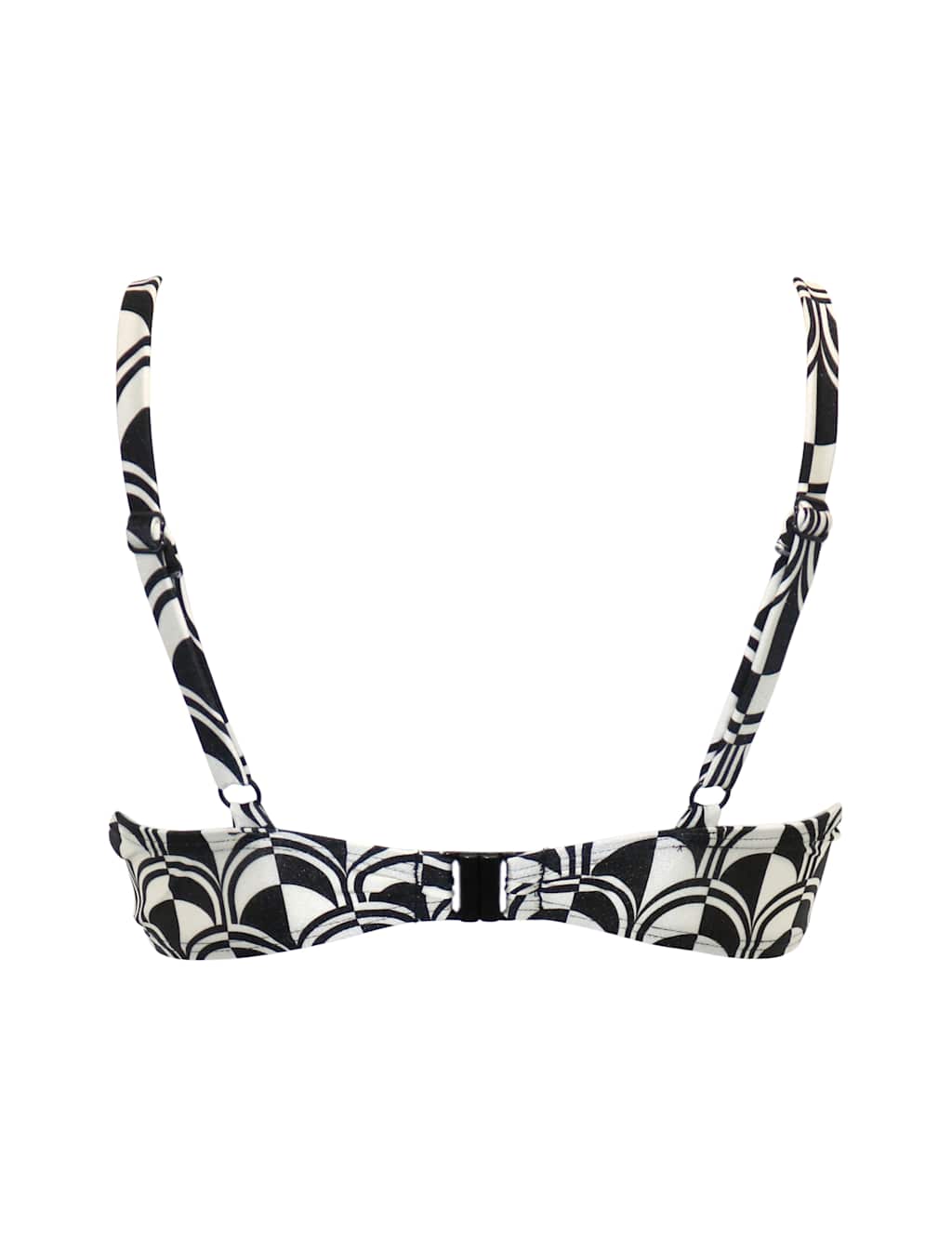Casablanca Printed Wired Tie Detail Plunge Bikini Top 8 of 8
