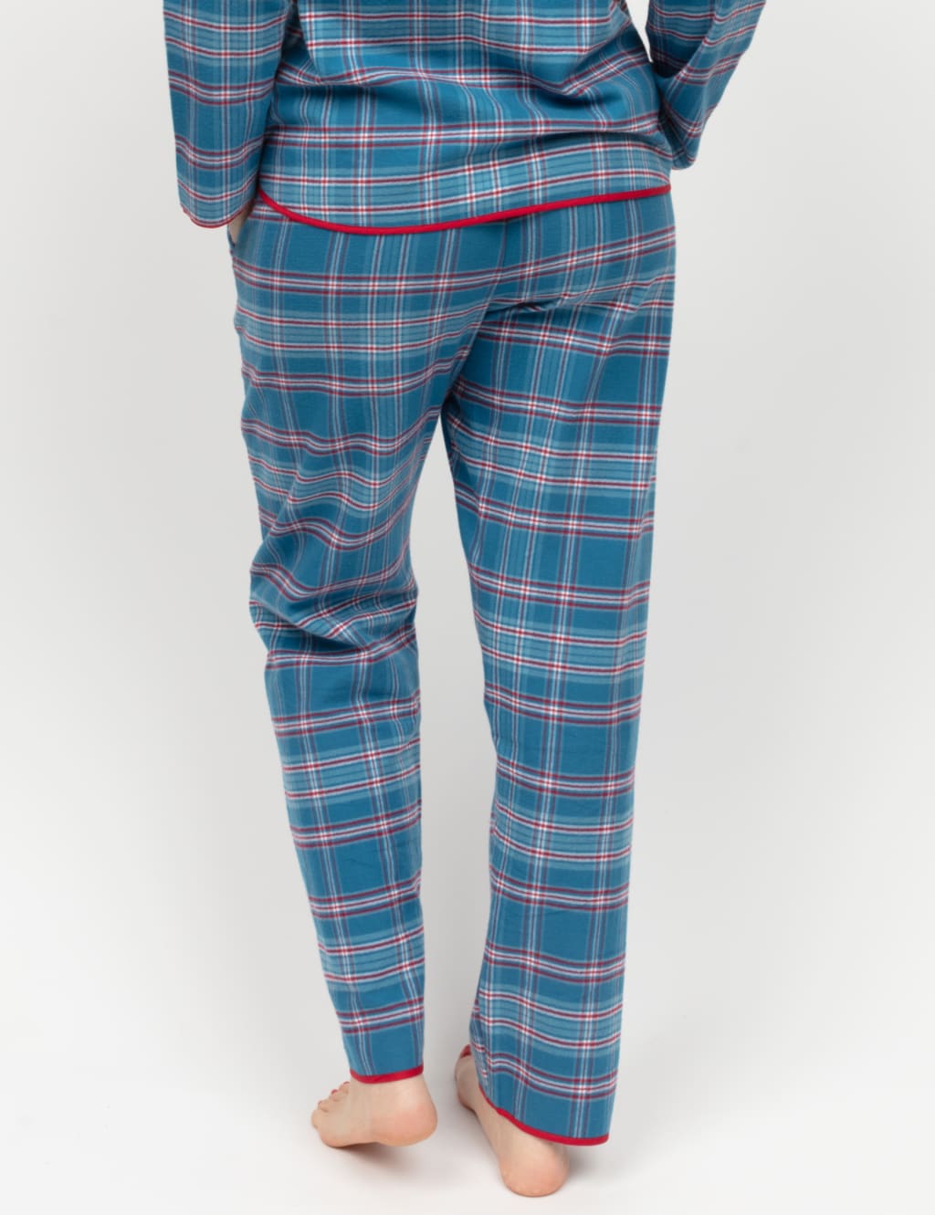 Pure Cotton Checked Pyjama Bottoms 5 of 5