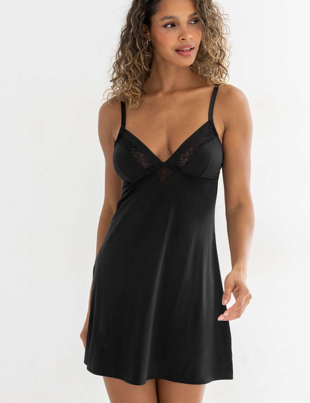 Geo Sculpt Strappy Chemise 3 of 8