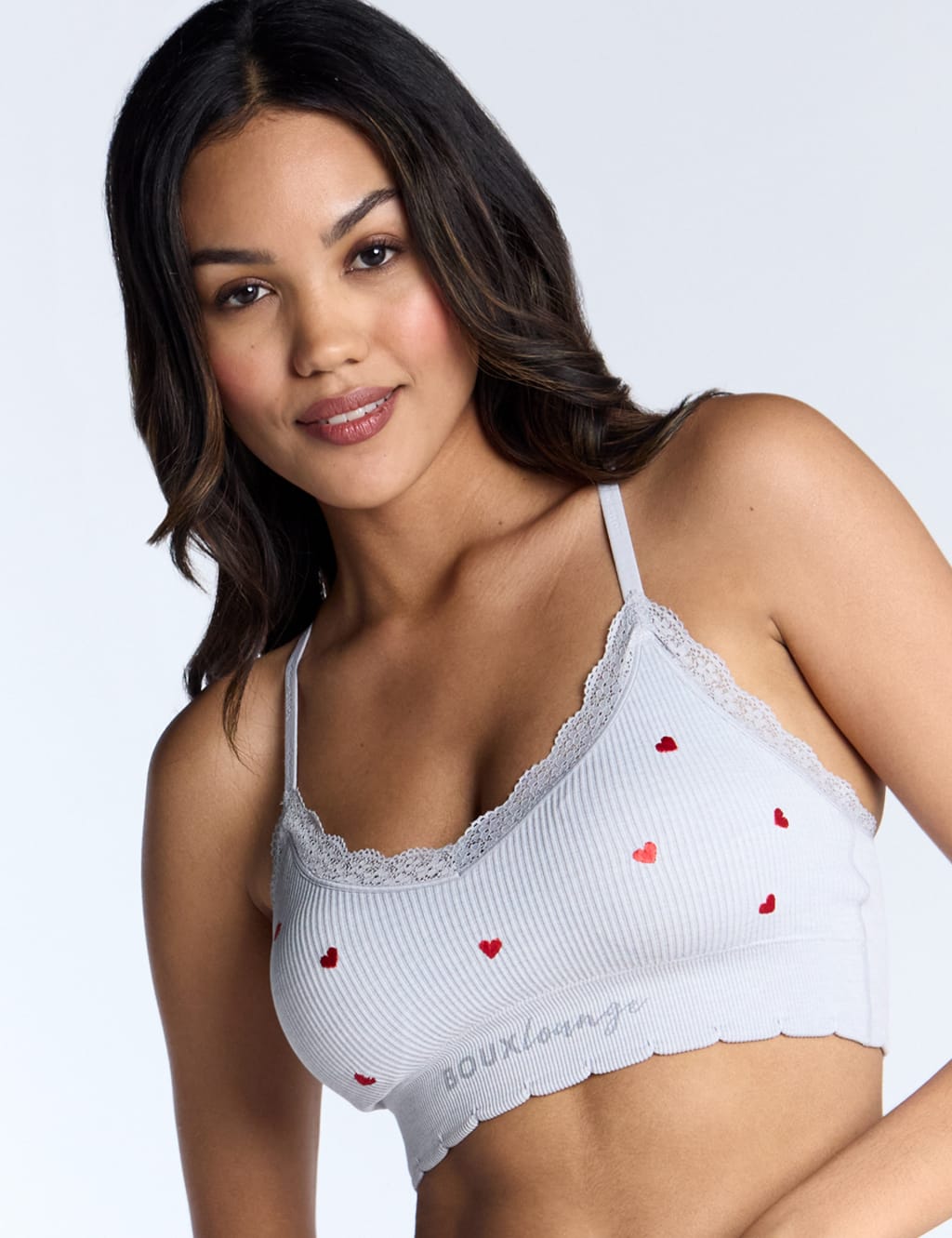 Heart Embroidered Non Wired Bralette 2 of 6