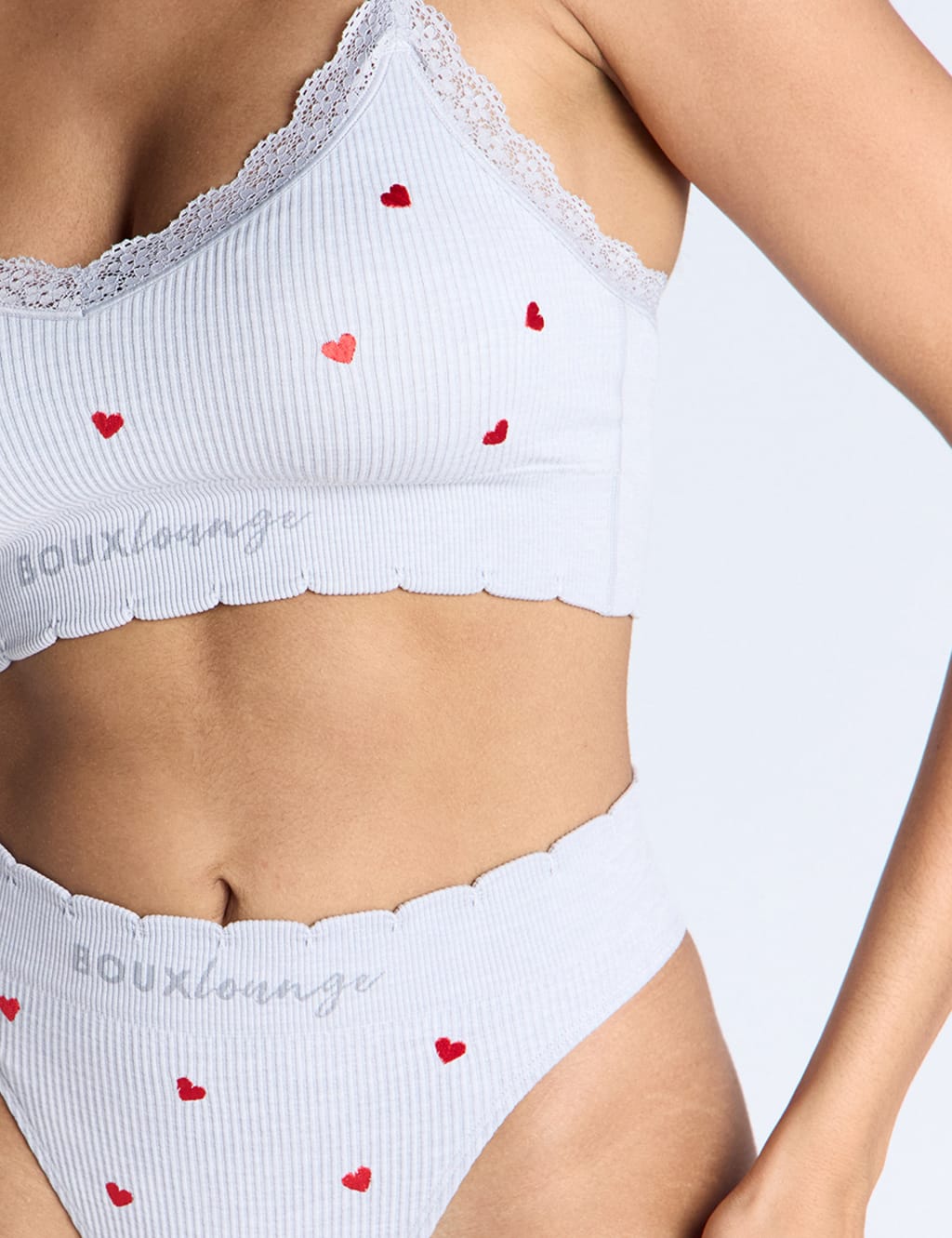 Heart Embroidered Non Wired Bralette 4 of 6
