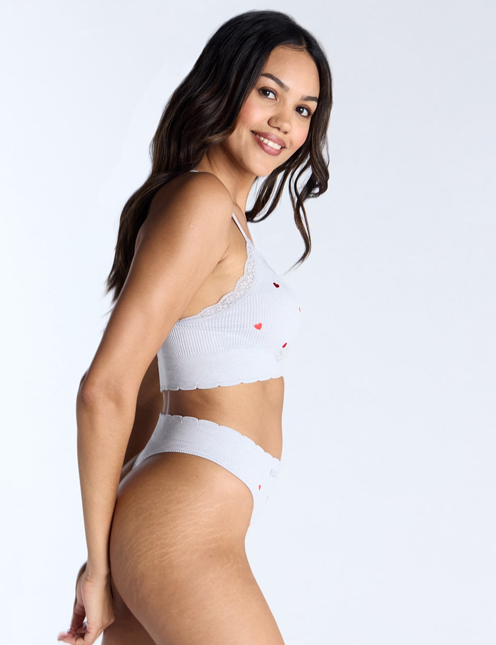 Heart Embroidered Non Wired Bralette 5 of 6