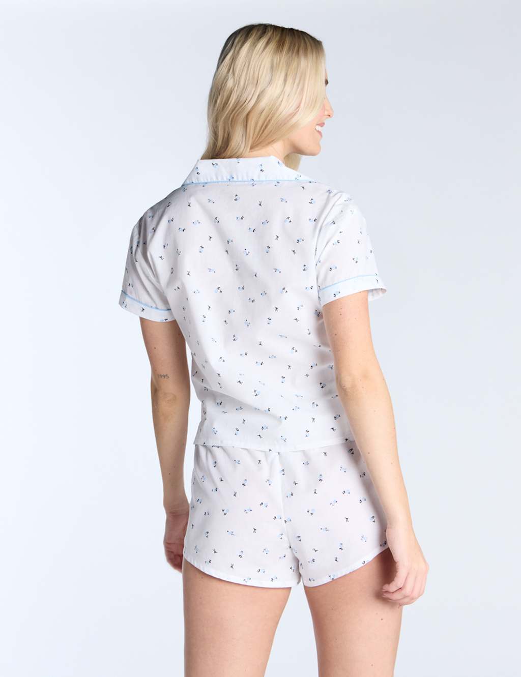Cotton Floral Print Short Pyjama Set 3 of 5