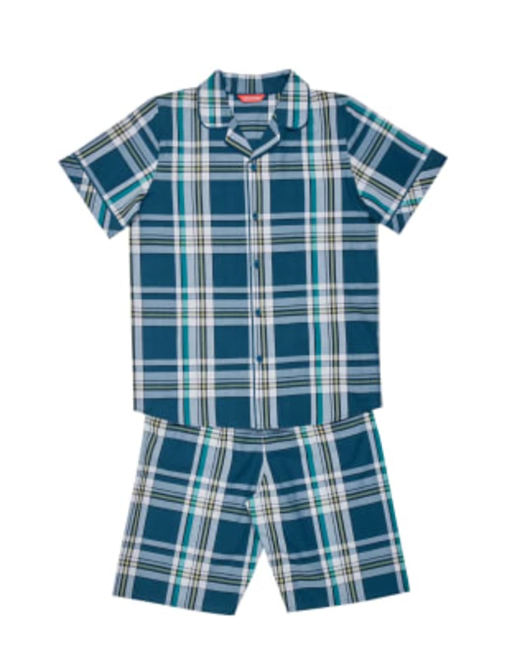 Pure Cotton Checked Pyjamas (2-13 Yrs) 2 of 3