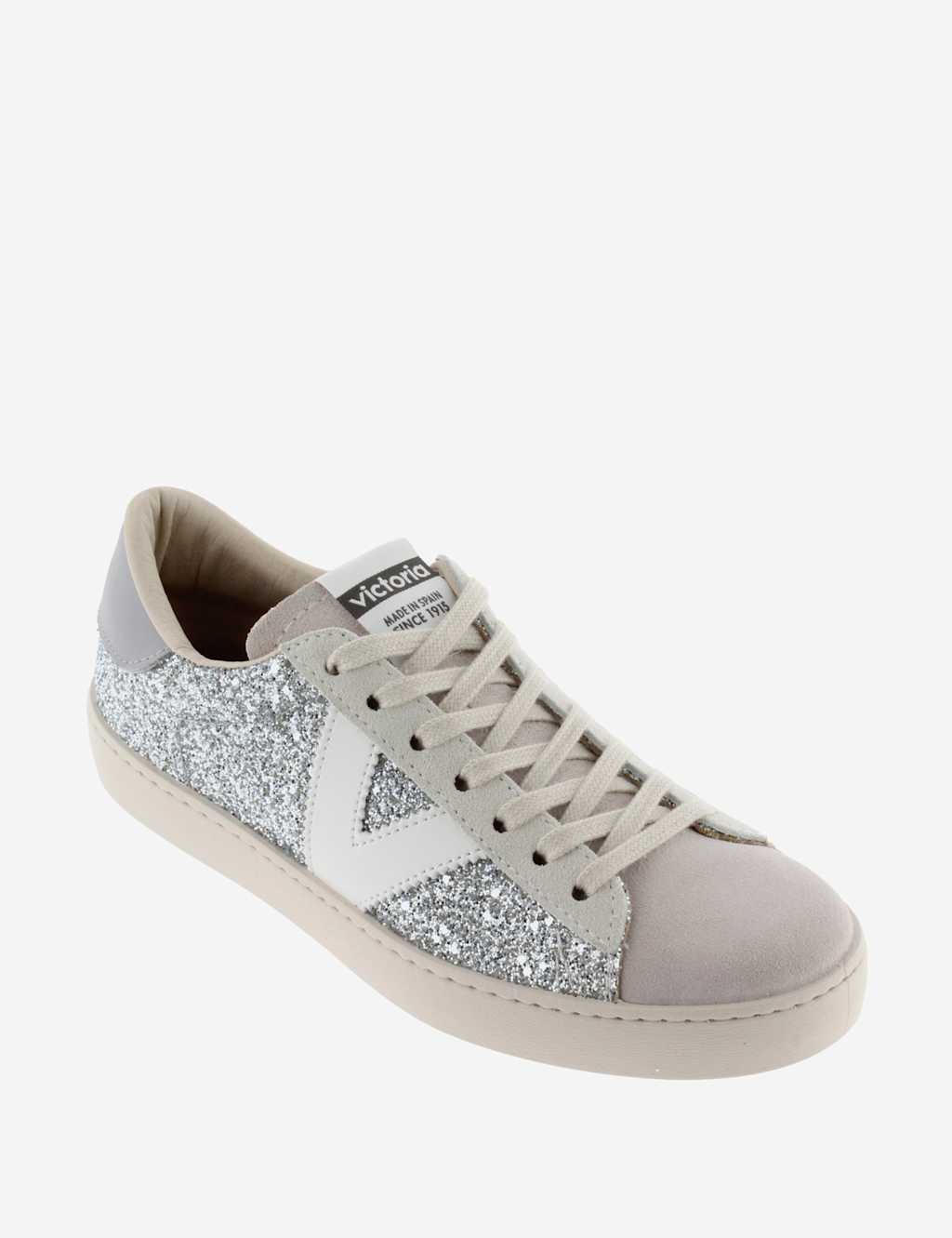 Berlin Glitter Leather Trainers 3 of 5