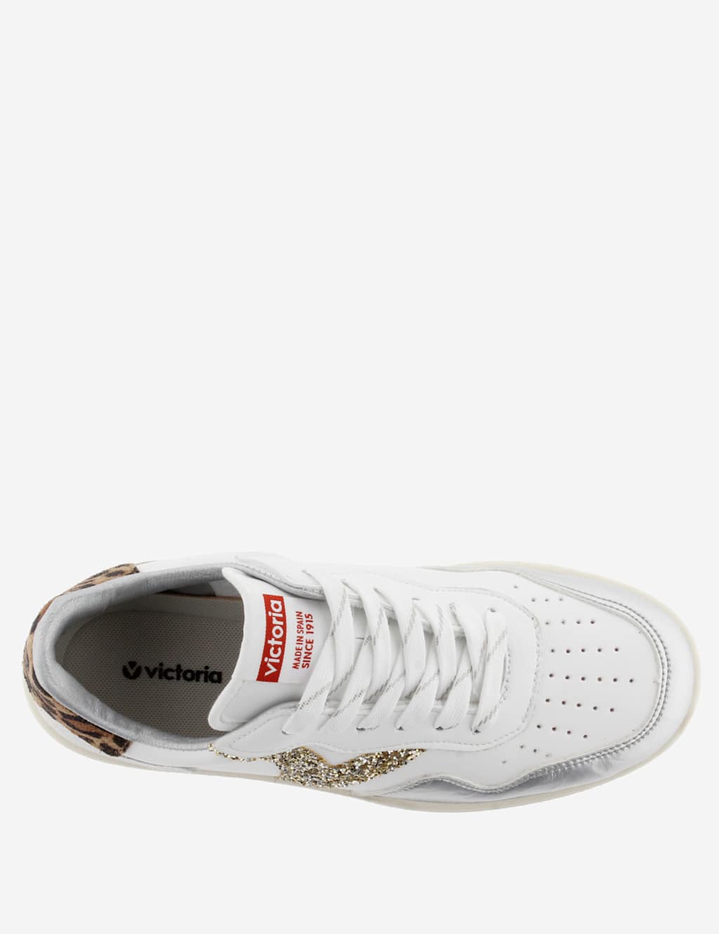 Madrid Leopard Leather Lace-Up Trainers 4 of 6