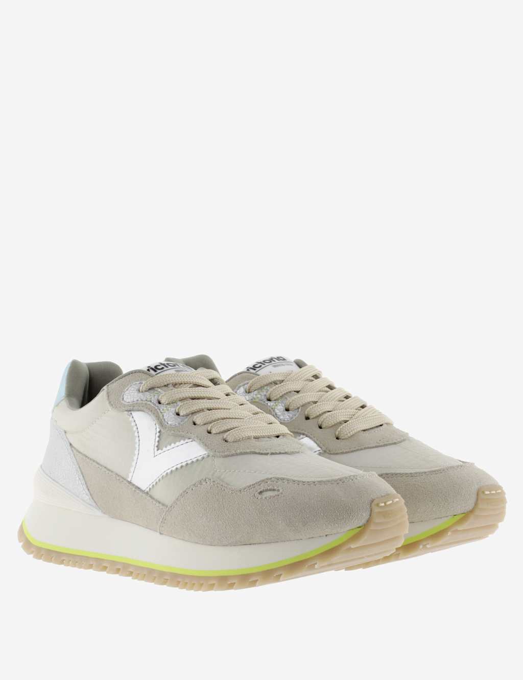 Viento Nylon Leather Trainers 2 of 5