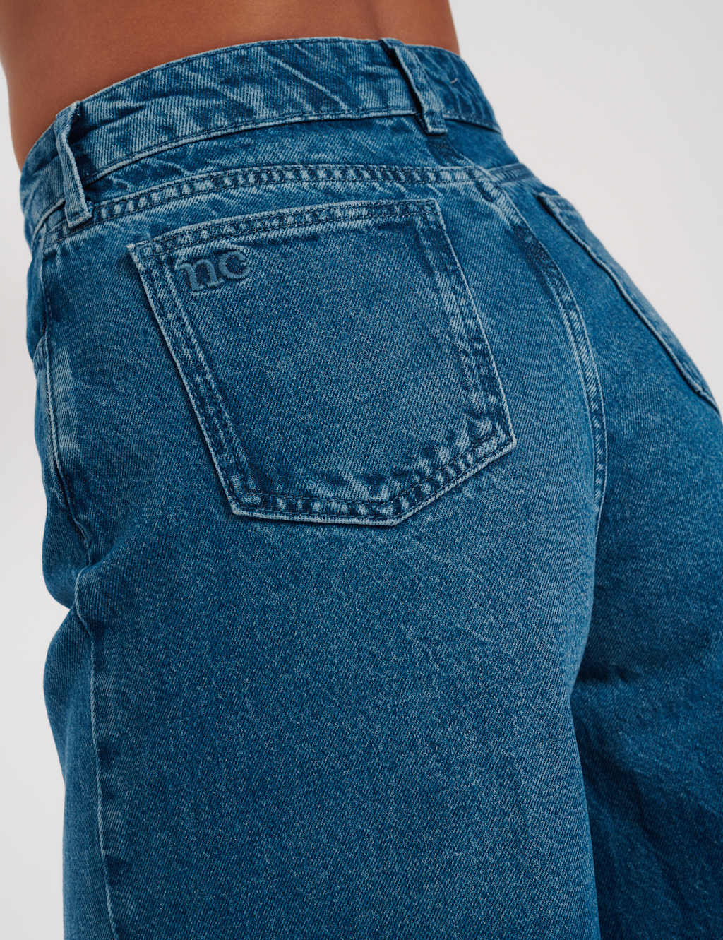 High Waisted Wide Leg Palazzo Jeans