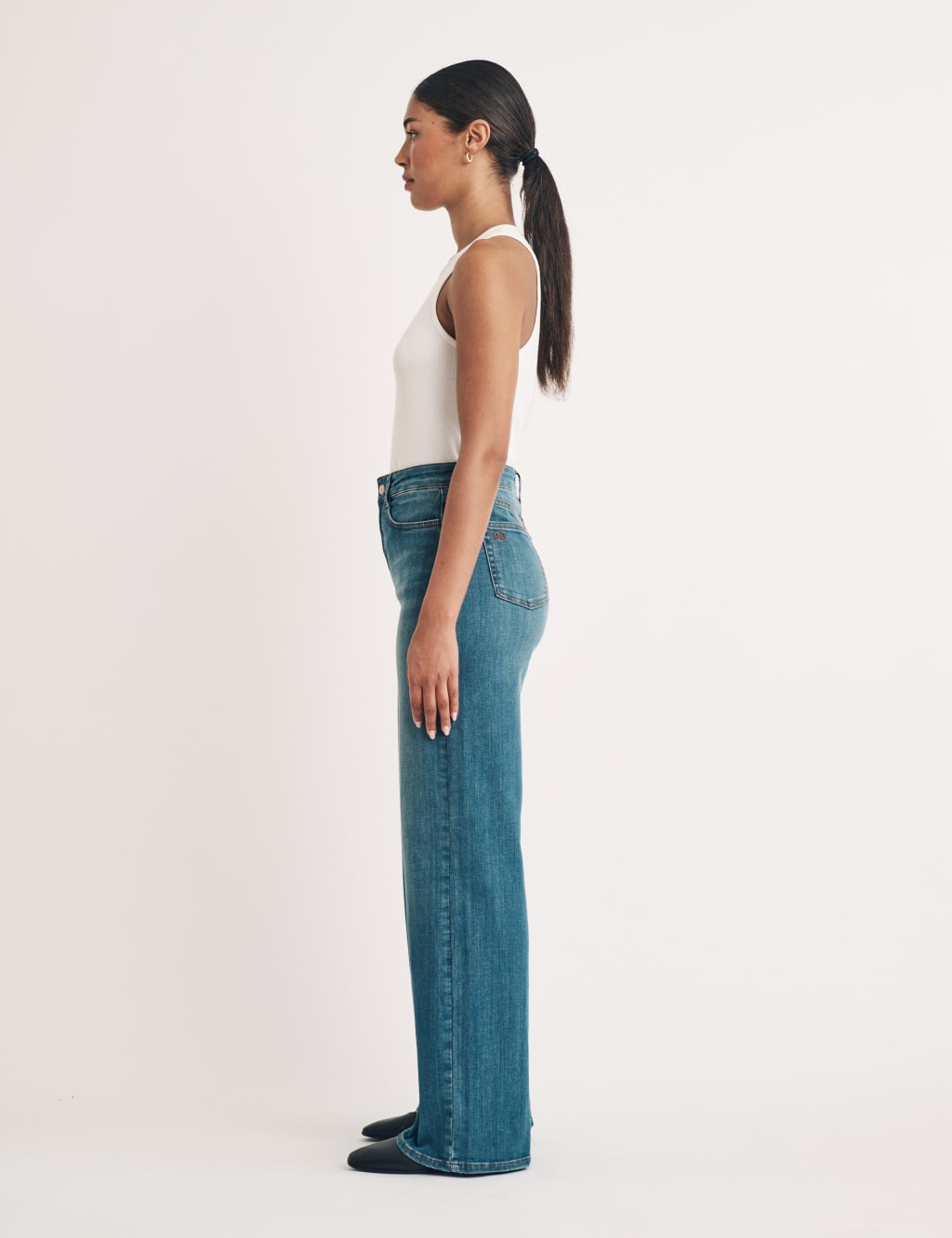 High Waisted Wide Leg Jeans 3 of 5