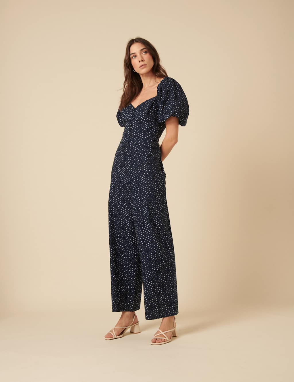 Cotton Rich Polka Dot Jumpsuit 2 of 4