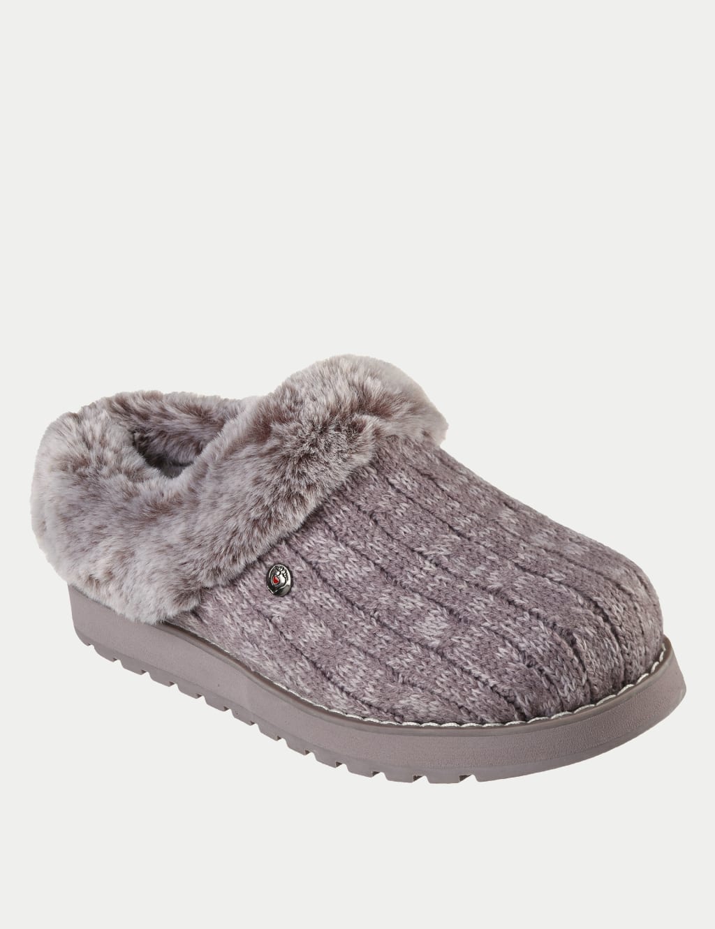 Bobs Keepsakes Ice Angel Wide Fit Mule Slippers 2 of 5